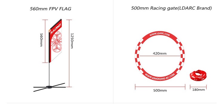 อะไหล่เครื่องบินจำลอง RC ขนาดเ - Drone Racing Gate บทวิจารณ์และราคา